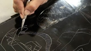 Seema gondane talks about etching process  Print making  Intaglio  Transition [upl. by Fenner491]