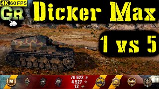 World of Tanks Dicker Max Replay  10 Kills 27K DMGPatch 140 [upl. by Suilenrac745]