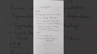 nucleotides importanttopics importantquestions biochemistry purine pyrimidinegout metabolism [upl. by Salomon322]