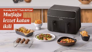 Yeni Grundig AirFit™️ Twin Airfryer ile Tanışın [upl. by Rosati]