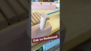 Oak vs Redwood  Hardwood vs Softwood tips woodworking [upl. by Cheung]