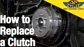 How to Replace a Clutch in a Big Twin Harley Davidson [upl. by Yerok570]