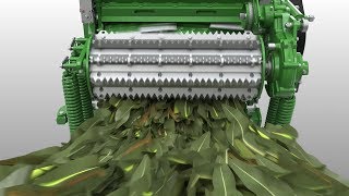 John Deere  9000 Series Animation Cropflow [upl. by Eineg881]