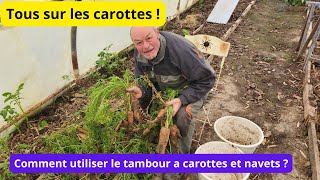 Tous sur les carottes  PROTEGEONS DU FROIDun tambour de machine à laver pour vos légumes dhiver [upl. by Xella]