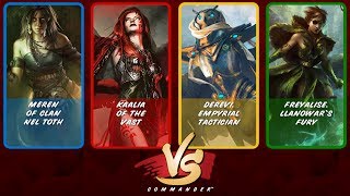 Commander VS Meren vs Kaalia vs Derevi vs Freyalise Commander Anthology [upl. by Turoff]