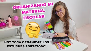 Haul de material escolar 202425organizo los estuches portatodo [upl. by Edna]