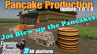 Pancake Production  FS22 UPDATE  April 1 24 [upl. by Ayana94]