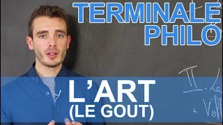 Lart le goût  Philosophie  Terminale  Les Bons Profs [upl. by Rofotsirk]