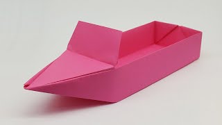 How to Make a Paper Boat that Floats  Paper Speed Boat  Origami Boat [upl. by Banwell73]