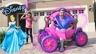 COMPREI O CARRO DAS PRINCESAS DA DISNEY DE VERDADE  MUITO RARO E GIGANTE [upl. by Oinotnanauj896]