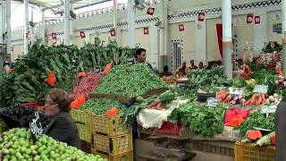 Tunis Market  Walking through the market halls of Tunis [upl. by Abisha]