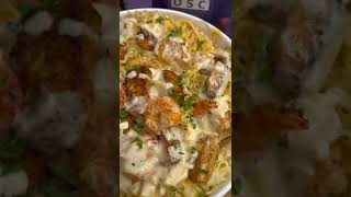 The Best Homemade Creamy Shrimp and Salmon Alfredo Recipe  Quick and Easy onestopchop [upl. by Loos502]