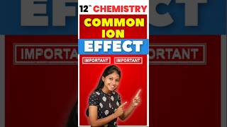 12th Chemistry Common Ion effect defect Quarterly Exam Important Question 2024 quarterlyexam [upl. by Ahsenid]