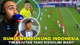 Tegakan Kepalamu Pejuang GARUDA Wasit Emang KEJAM” Reaksi Dunia Melihat Keputusan Kontroversi Wasit [upl. by Garibald586]