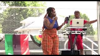 Nbs Malay performs “I Felt That” Martin Luther King Jr Speech Remix in Greenfield for Juneteenth [upl. by Publia709]