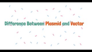 Difference Between Plasmid and Vector [upl. by Hanad]