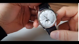 Jaeger Lecoultre Master Ultra Thin Moon 39 review [upl. by Ngo]