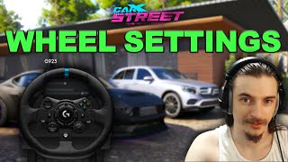 Best Logitech G923 Wheel Settings for CarX Street on PC  G HUB amp InGame Setup Guide [upl. by Aicilat]