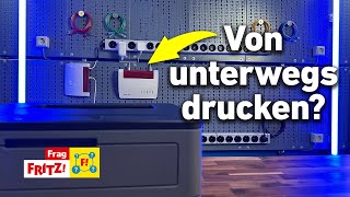 Von unterwegs drucken mit der FRITZBox  Frag FRITZ [upl. by Neelyahs309]