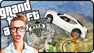 GTA 5  Carros Voando Momentos Engraçados Bug Portão do Capiroto GTA V Online Gameplay [upl. by Lemmuela585]