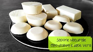 SAPONE FATTO IN CASA  naturale con OLIO DOLIVA e ALOE VERA►metodo A FREDDO [upl. by Ameyn350]