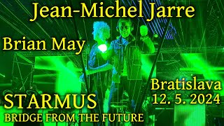 JEANMICHEL JARRE amp BRIAN MAY  1252024  BRIDGE FROM THE FUTURE  BRATISLAVA CONCERT  STARMUS [upl. by Suidualc195]