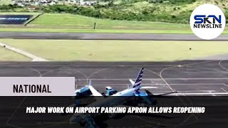 MAJOR WORK ON AIRPORT PARKING APRON ALLOWS REOPENING [upl. by Aseena775]