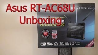 Unboxing  ראוטר Asus RTAC68U [upl. by Ecniuq237]