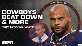 COWBOYS OVERPOWERED 👀 Drake Mayes PATRIOTS DEBUT amp MORE 🔥 Herm Edwards REACTS  SportsCenter [upl. by Eeryn]