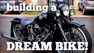 Building a custom Motorcycle The Harley dream build part 1 HARLEY DAVIDSON BUILD [upl. by Acisse360]