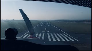 Flight from Piotrków Trybunalski to Łódź in Tecnam P2008 [upl. by Turino]