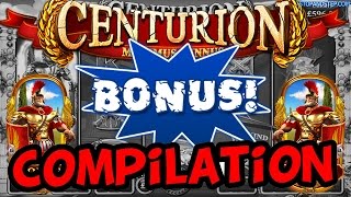 Centurion Slot Bonus Compilation  JACKPOTS and BONUSES [upl. by Emilee]