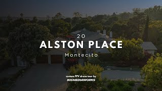 Montecito Masterpiece Drone Tour  20 Alston Place  805MediaWorks [upl. by Nidia169]