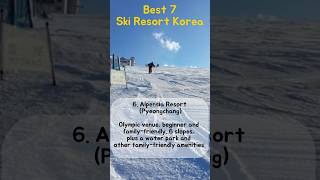 best 7 ski resort in korea korea korean ski [upl. by Ellekram]