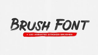 Brush Animated Font AFTER EFFECTS Template Videohive 31366550 [upl. by Eniamreg]