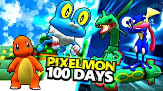 We Livestreamed 100 Days of Pixelmon Pokémon in Minecraft [upl. by Delcine250]