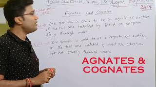 Agnates amp Cognates definition  legal  law education  Hindu Succession Act [upl. by Names923]