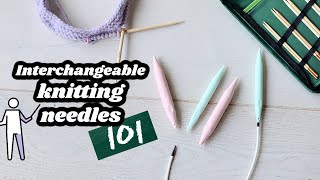 Interchangeable Knitting Needles 101 \\ n00b friendly everything beginners should know 😊 [upl. by Aieken]