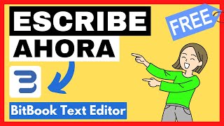 👉 Cómo ESCRIBIR un LIBRO online GRATIS con BitBook Text Editor ✍️ y PUBLICARLO [upl. by Ettennad787]