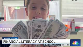 Second Graders Learn Financial Literacy at Bethesda School  NBC4 Washington [upl. by Delilah831]