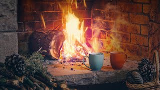 Beautiful Instrumental Christmas Music with Fireplace Yule Log quotChristmas Wishesquot By Tim Janis [upl. by Essam]