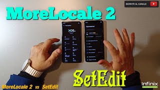 MORELOCALE 2 vs SETEDIT ITALIANO SU SMARTPHONE INFINIX [upl. by Nero]