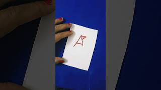 A letter drawing drawingtutorials [upl. by Ahsiat]