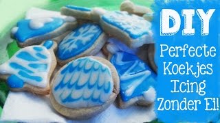 PERFECTE KOEKJES GLAZUUR  ROYAL ICING RECEPT 😋 zonder ei of glycerine DAG 13 DIYVEMBER [upl. by Ayor]