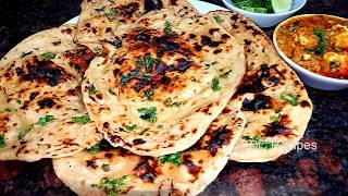 3 Ingredients RecipeNaan गेहूं के आटे के Garlic Naan Recipe Tandoori Naan Roti Butter Naan Recipe [upl. by Arded]