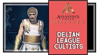 Assassins Creed Odyssey Delian League Cultist Locations One Head Down Trophy  Achievement [upl. by Llekcir129]