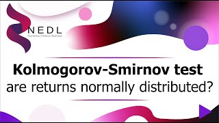 The KolmogorovSmirnov test  are stock returns normally distributed Excel SUB [upl. by Noived]