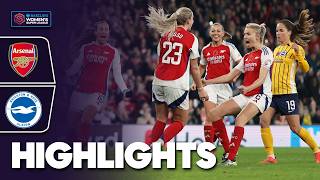 Five Star Arsenal Get First Win at Home 🌟  Arsenal v Brighton Highlights  Barclays WSL 202425 [upl. by Arocet]