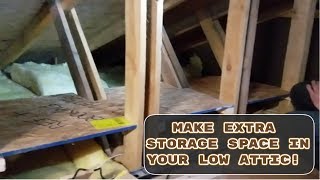 How to make extra space in your low attic [upl. by Anileme104]