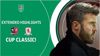 CARABAO CUP CLASSIC  Exeter City v Middlesbrough extended highlights [upl. by Bred]